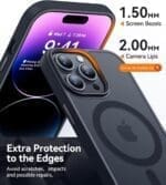 Frosted MagSafe BHcase Black iPhone 13 Pro Tok