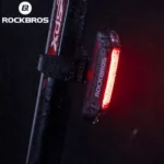 Rockbros A54Bk Rear Bike Light + Micro Usb Usb-A Cable Black