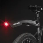 Rockbros Dnb8001 Mudguard With Red Led Light Black