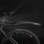 Rockbros Dnb8001 Mudguard With Red Led Light Black