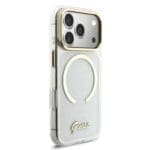 Guess IML Glitter Script Strap MagSafe Transparent iPhone 17 Pro Max Tok