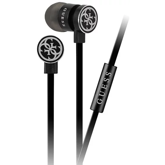 Guess Fülhallgatók GUEPWIBK Black & Silver 3,5mm
